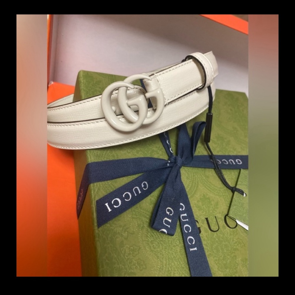 GUCCI BELT - RARE FIND - MYSTIC WHITE